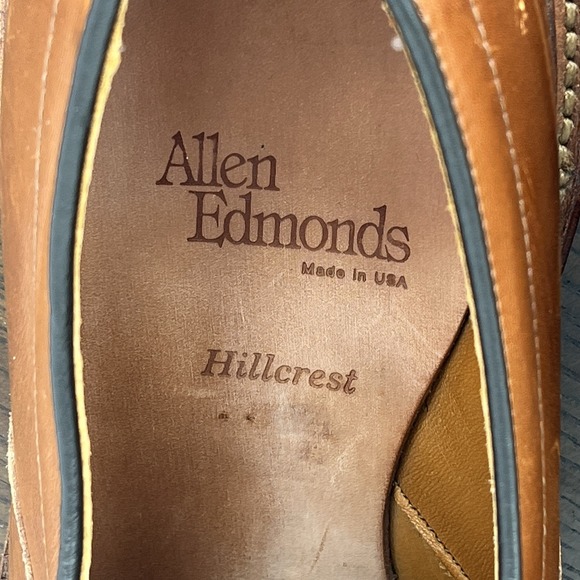 Allen Edmonds Hillcrest Shoes Mens 9.5D Brown Leather Derby Oxford Dress Lace Up main image 11